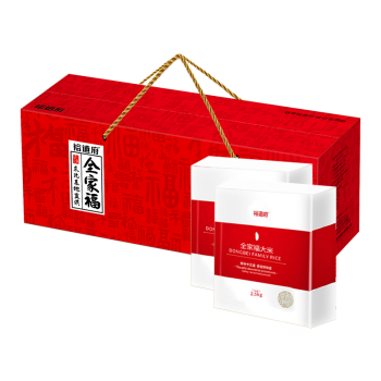 裕道府（中国红）全家福大米礼盒5KG
