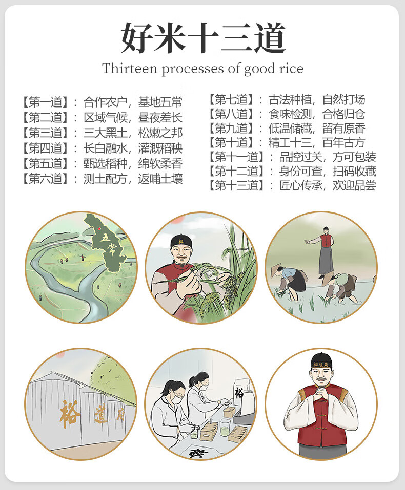 裕道府（匠心系列）五常有机大米礼盒5kg