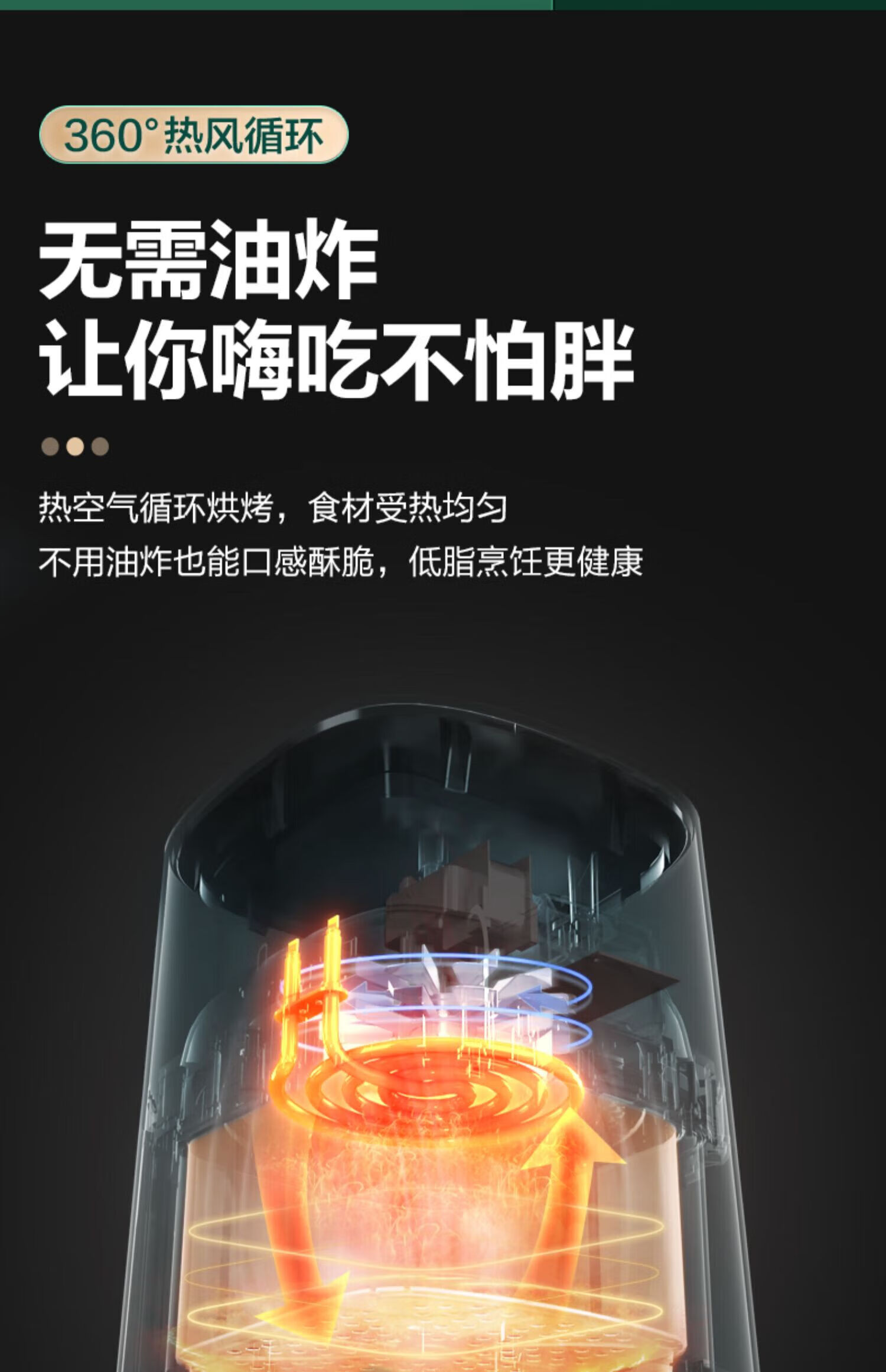 海尔（Haier）空气炸锅 大容量家用煎炸锅 无油低脂不粘大功率空气烤箱电炸锅 智慧彩屏HA-E4510S