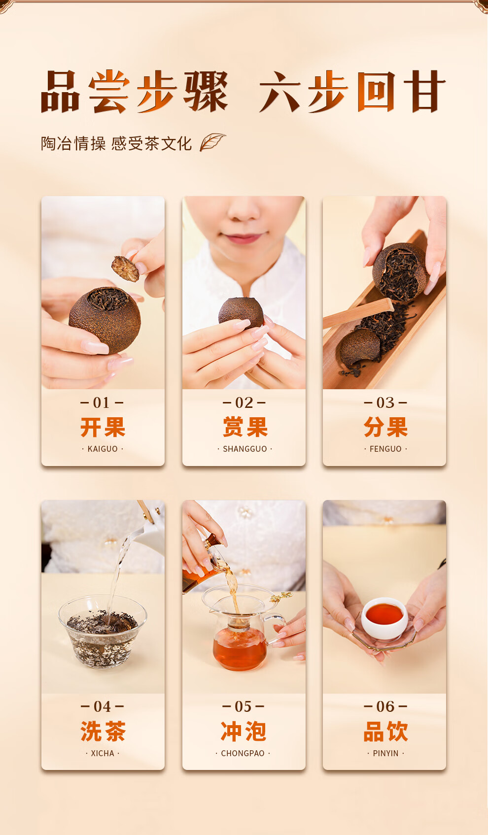 新宝堂 陈皮新会大红柑普茶熟茶红罐礼盒500克CY-HG500