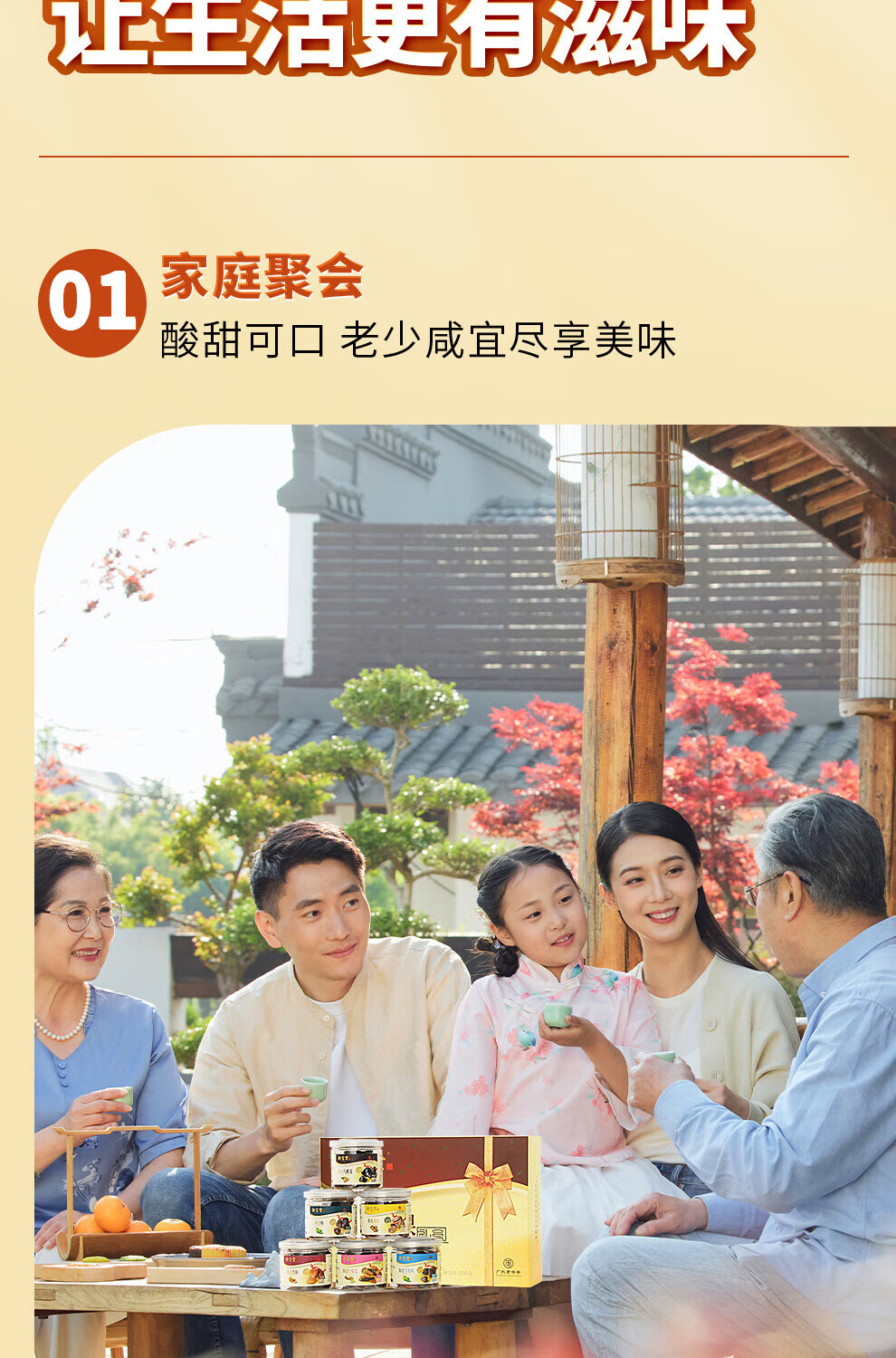 新宝堂 陈皮金装陈皮礼盒凉果蜜饯果干休闲零食礼包390克LH-LG06