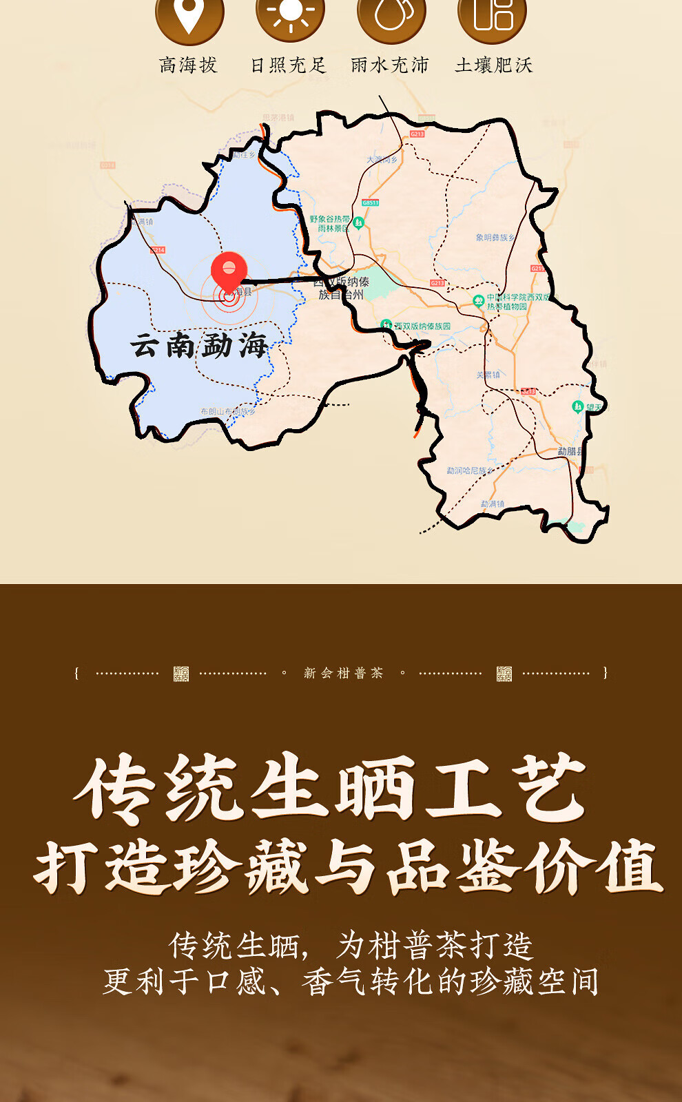 新宝堂 柑普茶礼盒柑普茶熟茶沉香盛世送礼礼盒360克CY-CG360