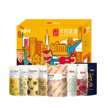 百草味  年货春节过节送礼 好事连连礼盒1360g