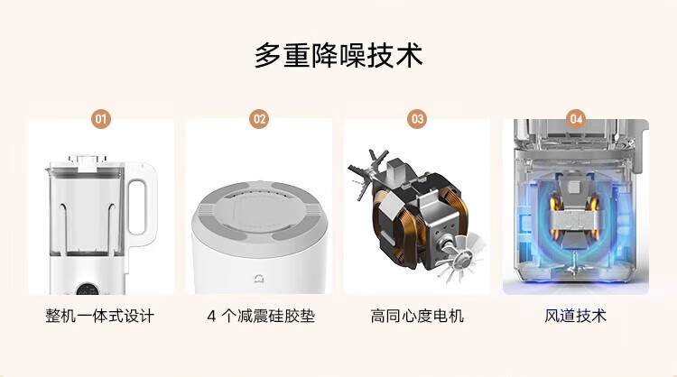 米家 低音破壁机 迷你豆浆机多功能家用小型 mini智能破壁榨汁机MPBJ002PL